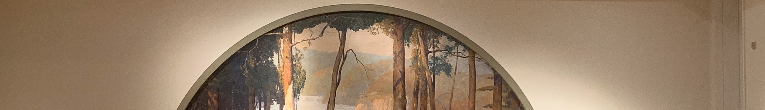 painting inside the museum